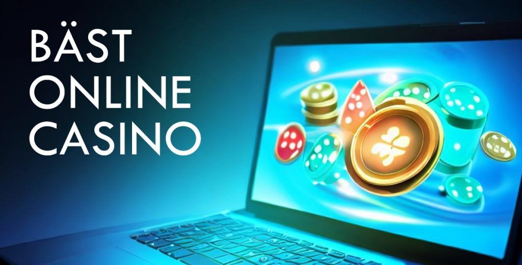 Bäst online casino text brevid en laptop